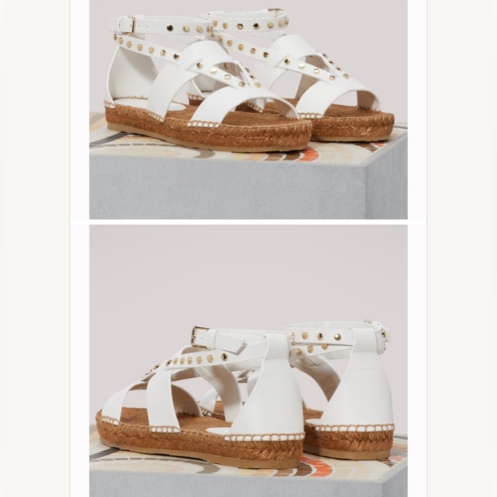 Jimmy Choo Denise Espadrille Sandals Flats size 36 (6) new no box